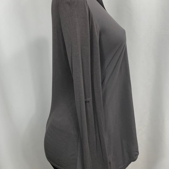Pleione Sharkbite Hem Pocket Blouse Size Small - Picture 5 of 8